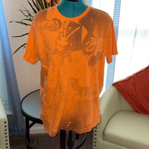 DO Denim | Boys Short Sleeve Orange Graphic Print T-Shirt